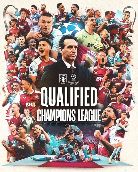 ยินดีด้วยเอเมรี่! วิลลาล็อกอันดับ 4 พรีเมียร์ลีก & ตั๋วไปยูฟ่าแชมเปียนส์ลีก